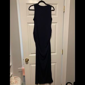 Pinkblush navy maternity maxi dress